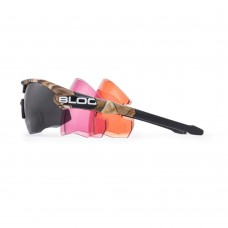 BLOC Hulk 3 Lens Shooting Glasses Eye Protection Camo Frame